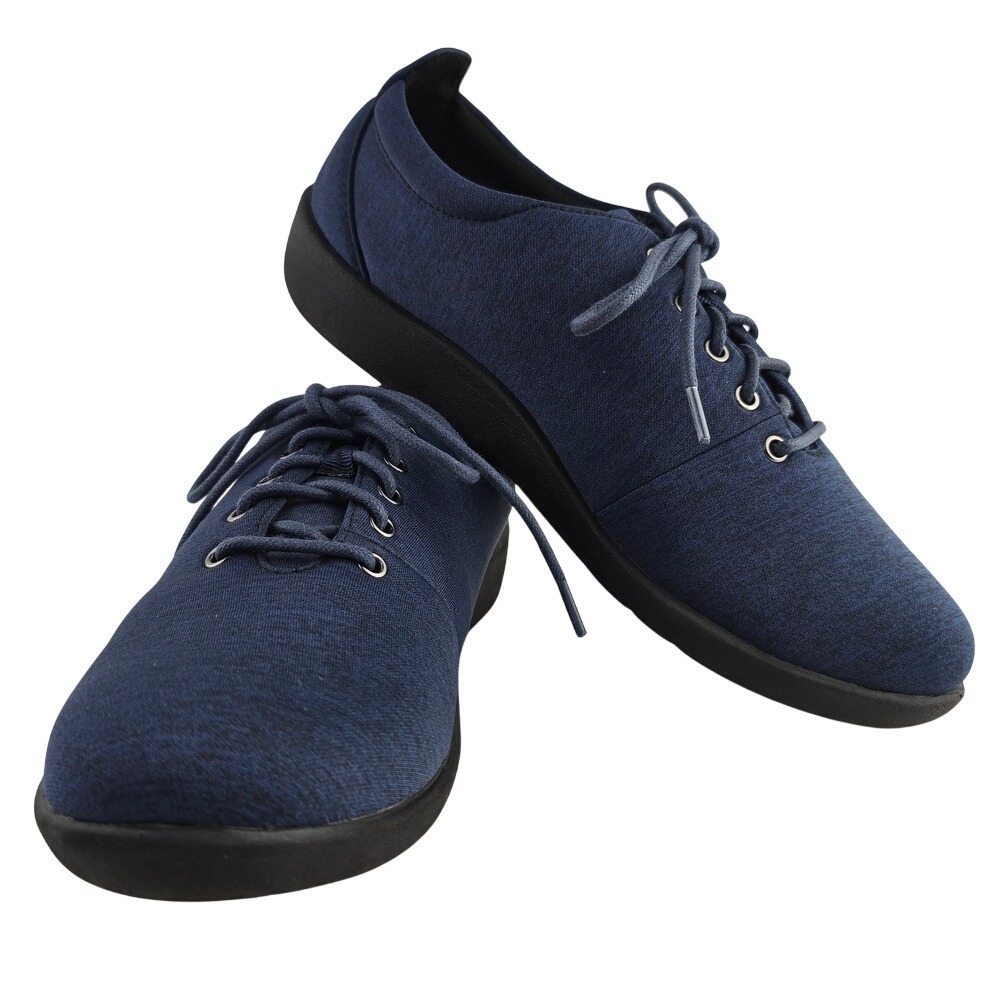 Clarks Cloud Steppers Tunsil Ac Women's Walking Shoe Black Blue Lightweight 7.5M